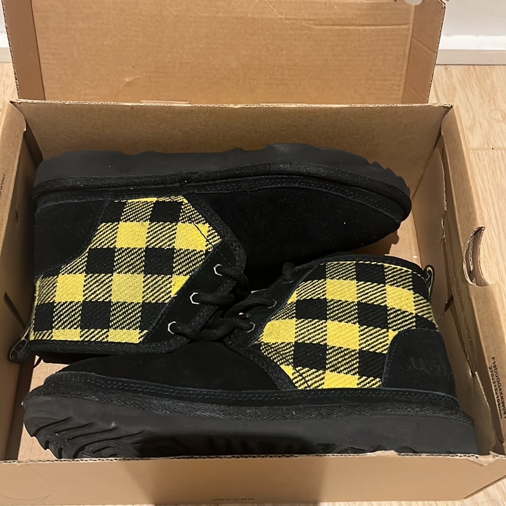 Slightly used UGG K Neumel II Plaid Boot